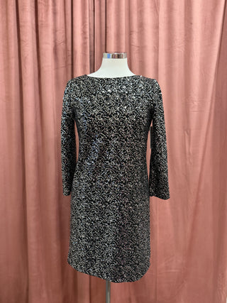 Tahari Silver Sequin Minidress