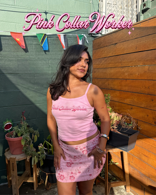 Mas Amor - Pink Collar Tank
