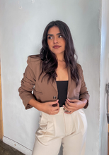 Load image into Gallery viewer, Coffee Run Cropped Blazer
